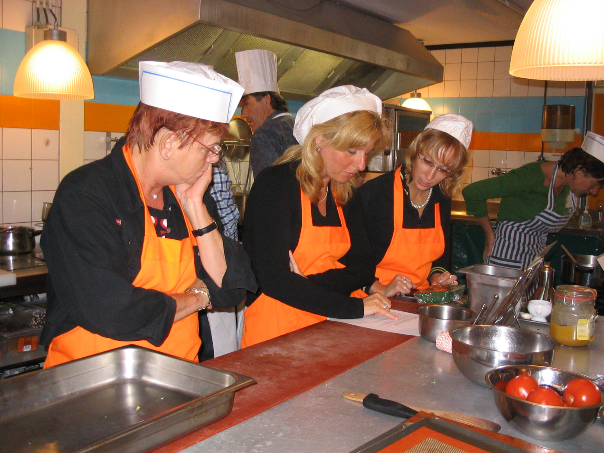Koken met collega’s