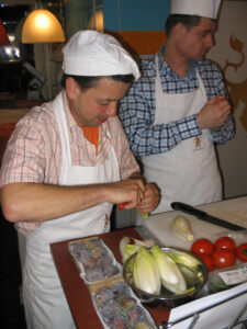 075-2005-04-26 Koken met collega's