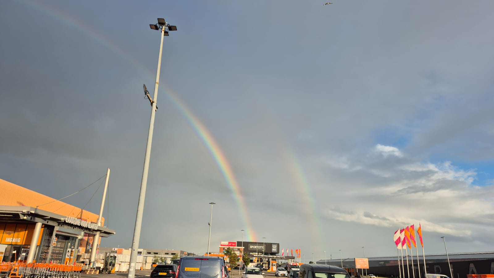 Mooi dubbel regenboogje in Wateringen, dag 2073